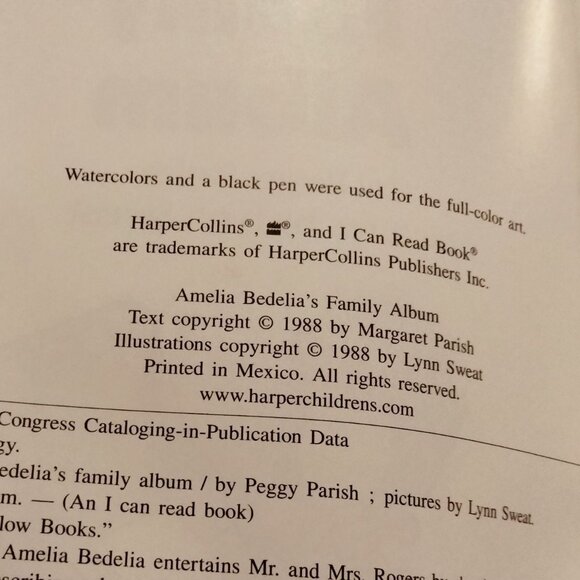 Amelia Bedelias Family Album Peggy Parish Lynn Sweat 1988 Level 2 I Can Read - Picture 4 of 5